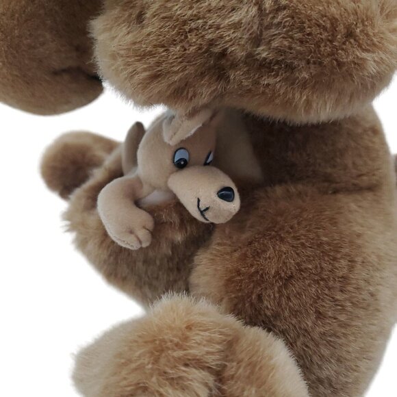 Kids of America Kangaroo & Baby Joey Stuffed Animal Plush Australia Outback 11" - Picture 3 of 8